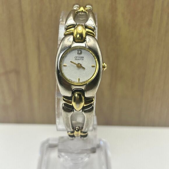 Citizen Quartz Watch Silver Case Band Dial - Picture 3 of 5